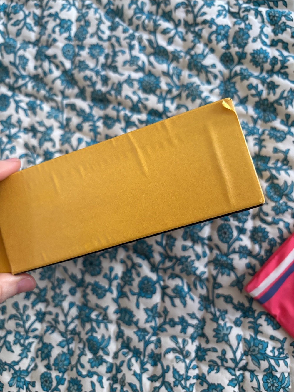 Fendi Pink Drawstring Pouch with Navy Accents - Picture 8 of 11